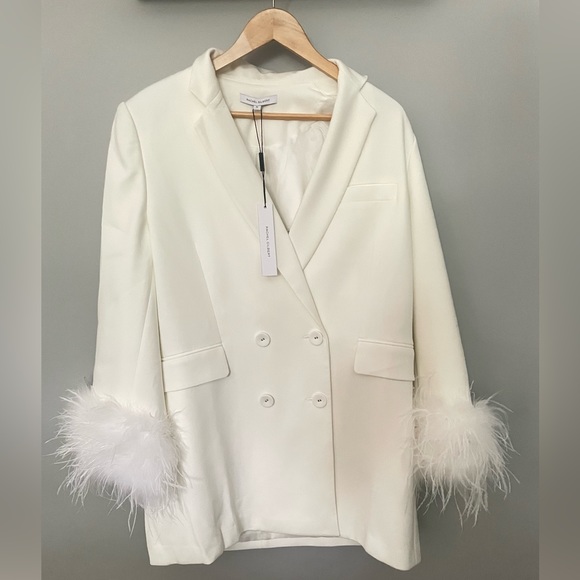 Designer Lincoln mini dress by Rachel Gilbert White Medium - Picture 5 of 9